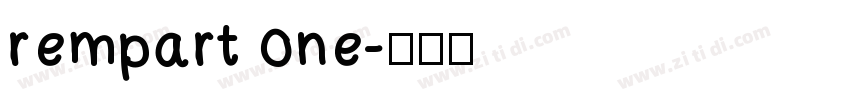 rempart one字体转换